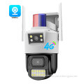 V380 4MP 4G Outdoor PTZ Security Camera with Dual Lens and Micro SD Storage